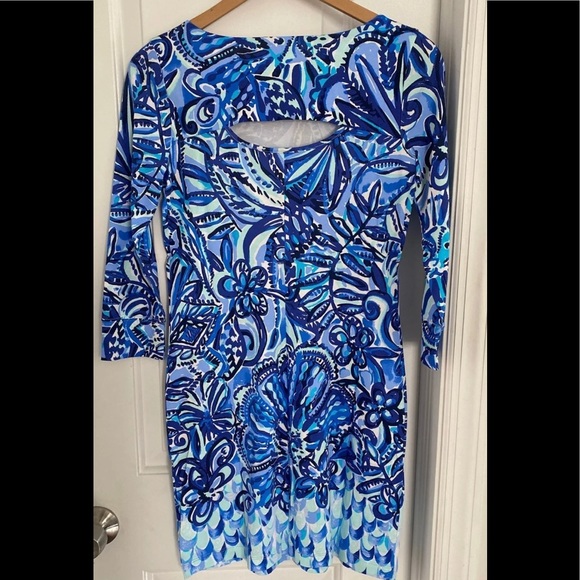 NWT Lilly Pulitzer Hollee Dress Iris Blue XS - Picture 6 of 11
